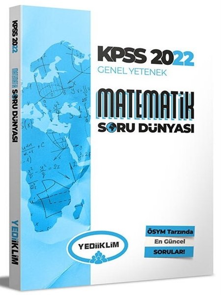 Yediiklim 2022 KPSS Matematik Soru Dünyası Soru Bankası Yediiklim Yayınları